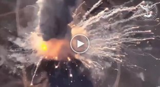 The military intelligence of Ukraine (GUR) shared footage showing the destruction of the Russian S-400 air defense system in Yelenovka, Crimea