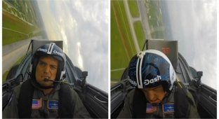 Видео: пилот-любитель теряет сознание во время скоростного маневра (5 фото)