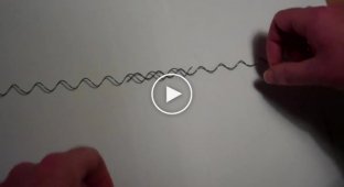 Спираль Мефисто. Необычная иллюзия с помощью двух металических предметов