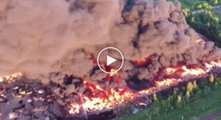 Пожар на свалке в Юрмале