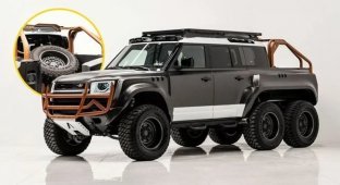 Land Rover Defender Apocalypse 6×6 - a 6-Wheeled Monster Made to Order (36 photos)