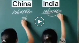 Как считают в Китае и Индии