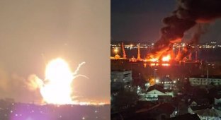 “The sea was burning”: what is known about today’s explosions in Feodosia (10 photos + 5 videos)