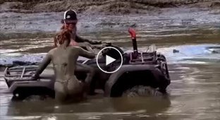 Active holiday with your girlfriend in the mud