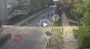 Видео с моментом обстрела здания МГБ в Тирасполе