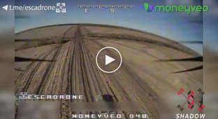 Kamikaze drone hits a truck