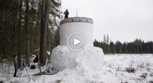 Самый большой снеговик в мире 11,6 метров
