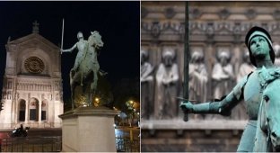 У Парижі вандал обеззброїв Жанну д'Арк (3 фото)
