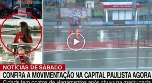 В Бразилии журналистку ограбили во время прямого эфира
