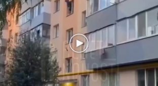 In Almetyevsk, a man was rescued hanging from the window of a five-story building