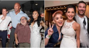 30 Cases When Celebrities Accidentally Breached At Other People's Weddings (32 pics)