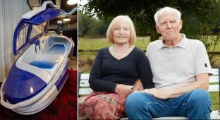 A British couple decided to commit suicide in a death capsule (5 photos)