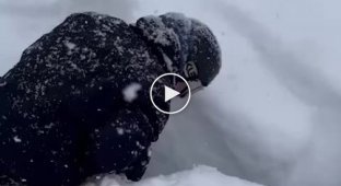 В Сочи сноубордисты спасли мальчика, который полчаса провёл в снежном плену