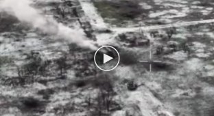 Детонація боєкомплекту російської БМП на Запорізькому напрямку