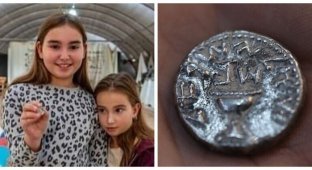 11-летняя девочка нашла в Иерусалиме древнюю и очень редкую монету (3 фото)