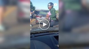 Только посмотри на это! Как я объясню, что на мою машину прыгнул бык