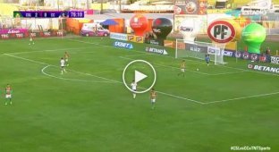 A goal from a distance of more than a hundred meters was scored by the goalkeeper at the championship in Chile