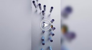 Stick-on video with music