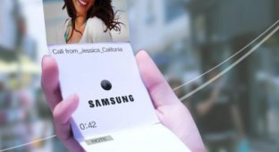 Смартфоны со складными экранами от Samsung (3 фото)