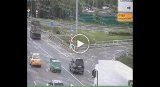 Lada model 2104 chose the wrong place to break