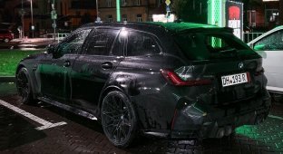 В Україні помітили новітній заряджений універсал BMW M3 (2 фото)
