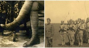 Why did the soldiers prefer to walk in windings, and not in boots (4 photos)