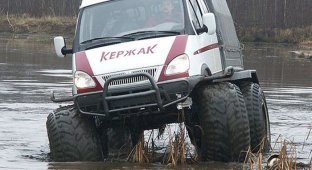 Кержак - болото-вездеход на базе ГАЗели (15 фото)