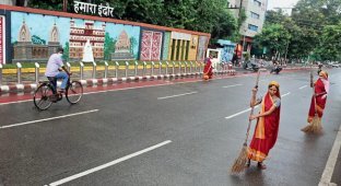 How to retrain Indians: the story of the cleanest city in India (6 photos)