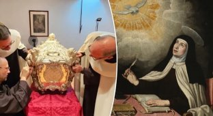 The Body of Saint Teresa Shown to the Public for the First Time in a Century (9 photos + 1 video)