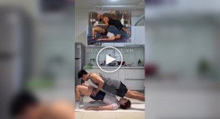 Спортивный челлендж для парочек на силу и выносливость