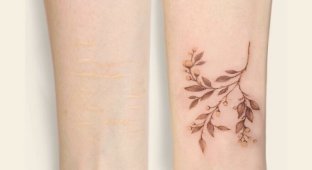 Tattoo artist returns beauty to people with scars (41 photos)