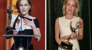 Знаменитые актрисы во время вручения одних из первых и последних наград (16 фото)