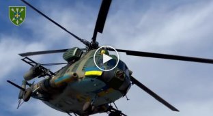 Вертолеты отрабатывают позиции орков