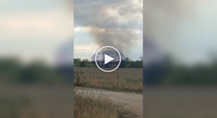 Fire near Biyuk-Onlar settlement in occupied Crimea