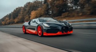 Bugatti Mistral roadster became the fastest in the world (7 photo + 1 video)