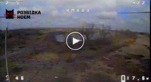 Ukrainian soldiers eliminated an occupier who was hiding and relieving himself behind a tree