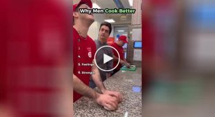 Six reasons why the kitchen is considered a woman's place were filmed