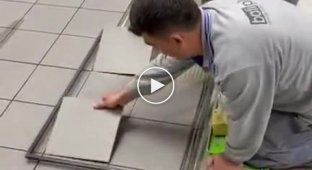 Another great life hack for tilers when laying tiles in bulk