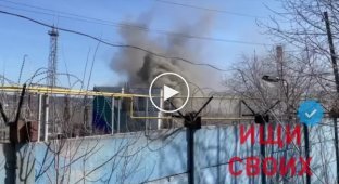 In the Urals, a metallurgical plant is on fire