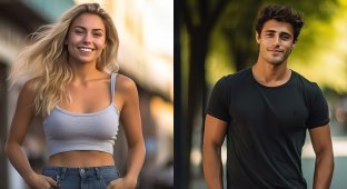What the ideal man and woman look like according to neural networks (7 photos)