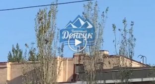 Everything is as it should be: the Ukrainian flag flies over Donetsk