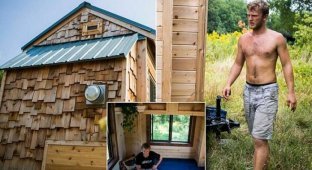 Американский студент, чтобы не платить ежемесячно $800 за общежитие, построил мобильный дом (8 фото)