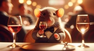 Rats are able to perfectly understand the varieties of white wine (2 photos)