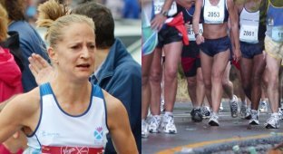 Scottish runner cheated at the competition, driving part of the way, and won a bronze medal (3 photos)