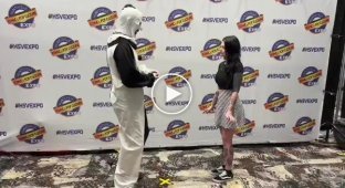 An actor from "The Horrible" proposed to a girl dressed as his character