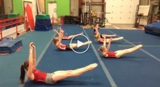 How gymnasts pump their abs, not everyone can do it