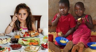 Шокирующая серия фотографий демонстрирует, что едят на завтрак дети в разных уголках планеты (23 фото)
