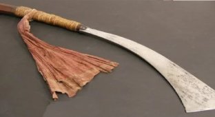 Sword-axe "panabas" - a terrible weapon from the island of Mindanao (4 photos)