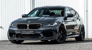 Forced BMW M5 CS turned out to be more powerful than the Ferrari F8 Tributo (4 photos)