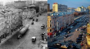 Архивные фото: российские города во время Великой отечественной — и сегодня (13 фото)